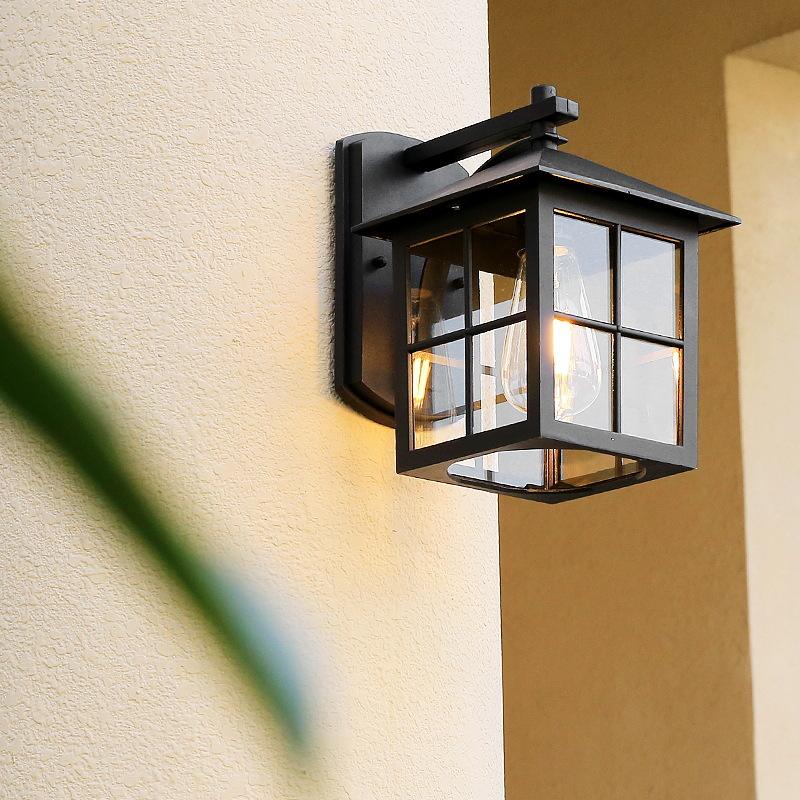 Popular Europe Square Pillar Lamp Outdoor Retro Waterproof Column Light Garden Balcony Villa Community Corridor Chapitar Lamps