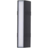 Moden Waterproof Outdoor Wall Lamp PIR Motion Sensor Wall Light Garden Porch Frontdoor Black Aluminum Long Strip