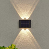 4LED 6LED up and down solar wall light outdoor decoration garden courtyard home wall light waterproof luminous outdoor