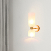 French Style Candle Wall Lamps Nordic Creative Children's Bedroom Bedside Atmosphere Lamp Pink Petal Girl Room Decor Wall Lights