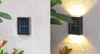 Solar Wall Light Smart Lamp Outdoor Waterproof Wall Lamp Up And Down Stair Wall Light Solar Sconce Night Light