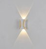 Gold Simple Modern Style Aplique Led Pared Wandlampe Waterproof Lamp Fixture Luminous Lighting Sconce Indoor Decoration Light