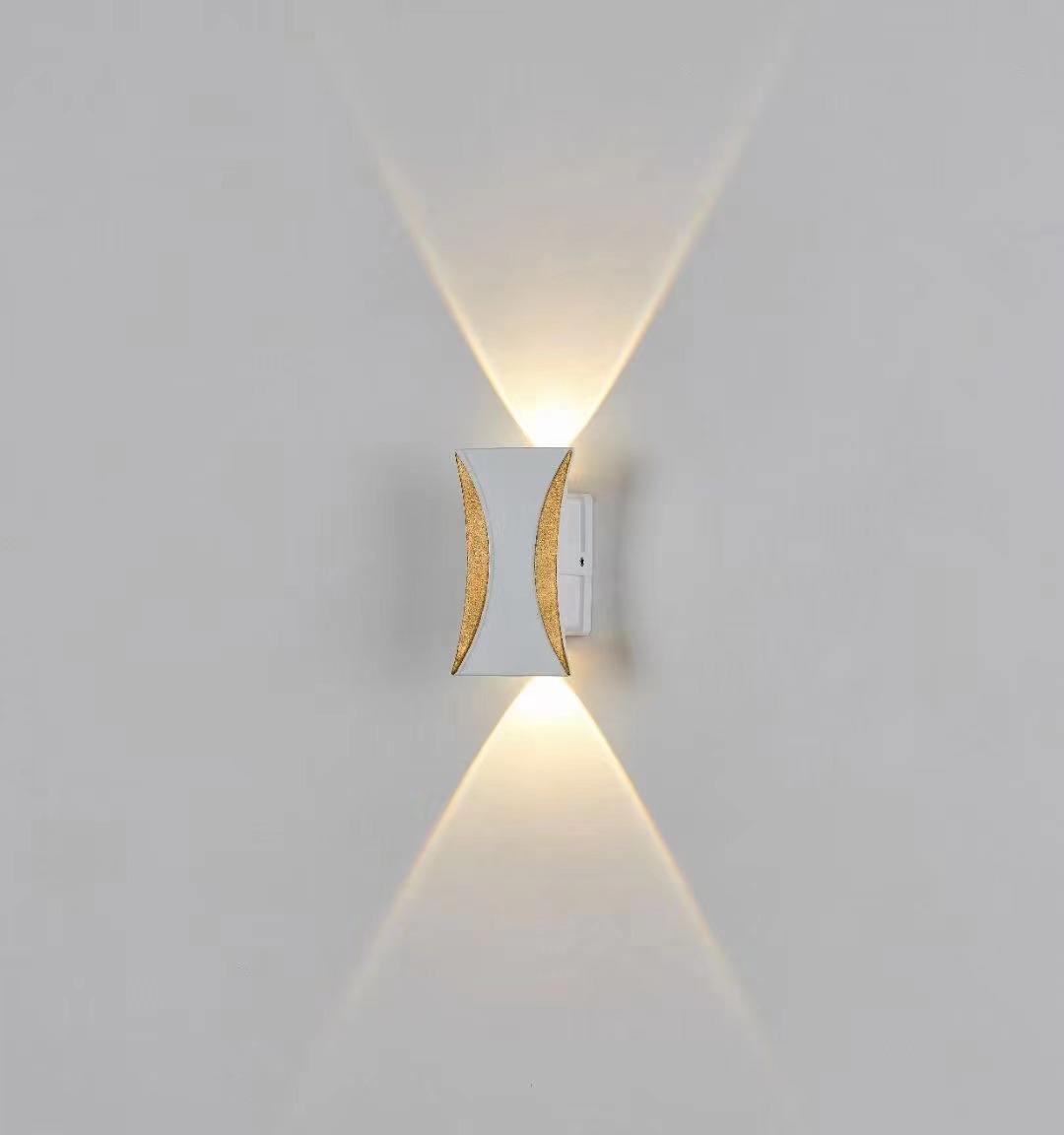 Gold Simple Modern Style Aplique Led Pared Wandlampe Waterproof Lamp Fixture Luminous Lighting Sconce Indoor Decoration Light