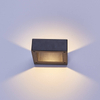 LED Porch Light Waterproof Outdoor 6W 12W Black Aluminium Wall Lamp Garden Courtyard Corridor Balcony Sconce Light AC110V/220V
