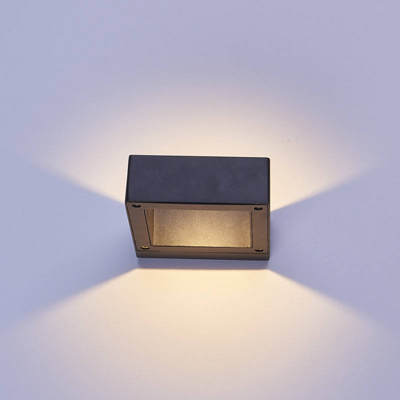 LED Porch Light Waterproof Outdoor 6W 12W Black Aluminium Wall Lamp Garden Courtyard Corridor Balcony Sconce Light AC110V/220V