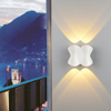 Modern Waterproof Outdoor 12W LED Wall Lamp IP65 Aluminum UP And Down Wall Light Garden Porch Sconce Decoration Light 110V 220V