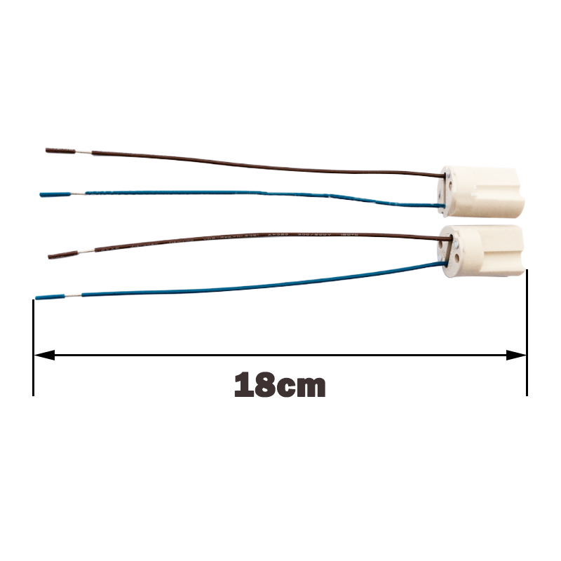 High Quality G9 LED Lamp Base 250V 2A 18cm Ceramic Socket G9 Type Halogen Lamp Holder for G9 LED Bulb light