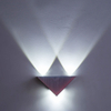 Triangle 3W sliver led wall lamp for indoor lighting AC85-265V Lighting Fixture Aluminum No Flicker Remote Control Wall Sconces