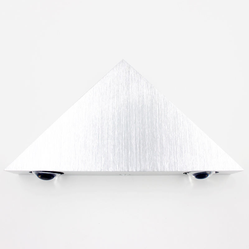 Triangle 3W sliver led wall lamp for indoor lighting AC85-265V Lighting Fixture Aluminum No Flicker Remote Control Wall Sconces