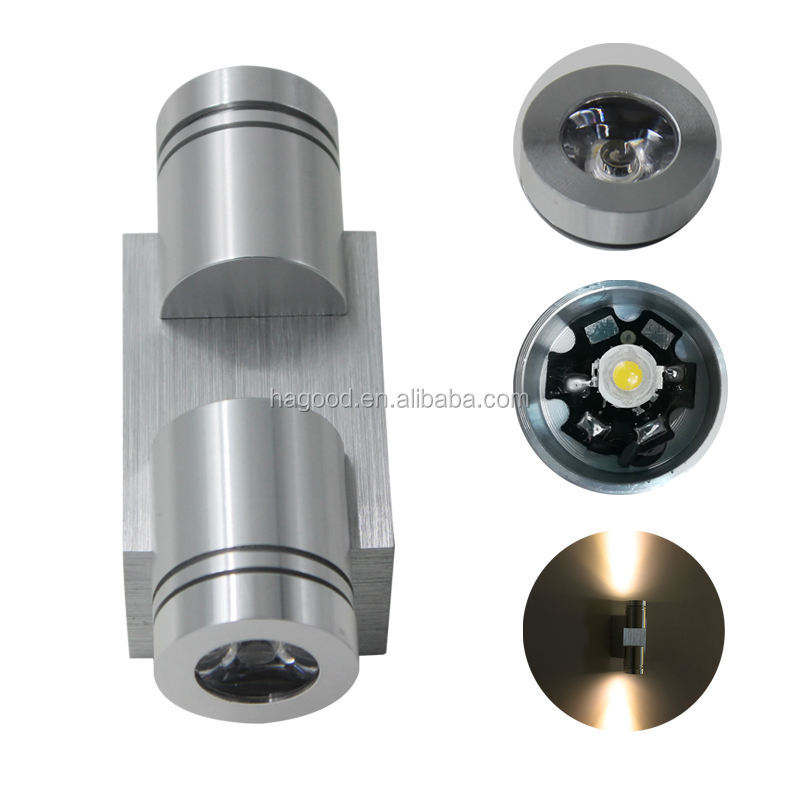 2x1W AC85-265V Aluminum Modern LED Wall Lights Wall Lamp Sconce Mirror Light for Indoor Wall Decoration Or Lighting