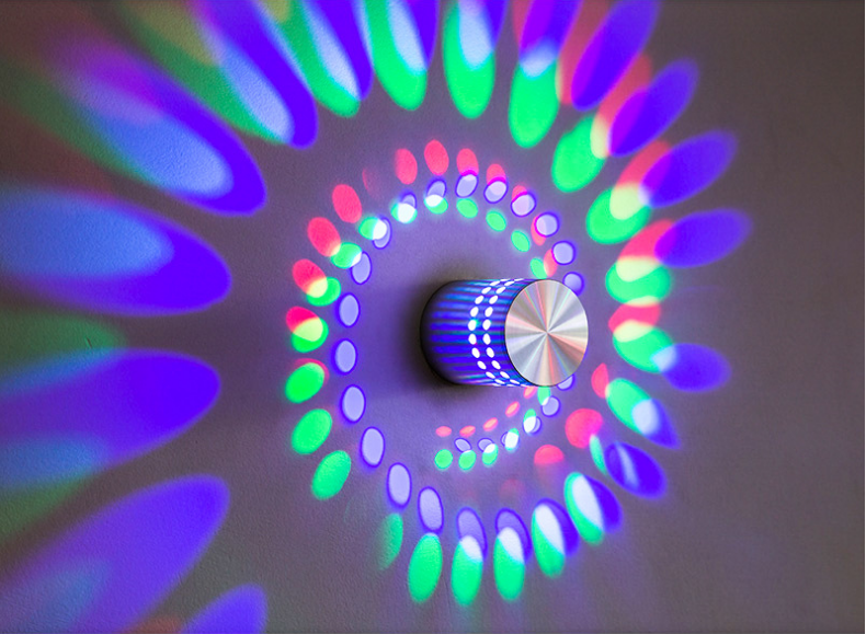 LED Wall Lamp Ceiling Light RGB colorful IR Remote Control Innovative novelty creative simple decoration living room parlor