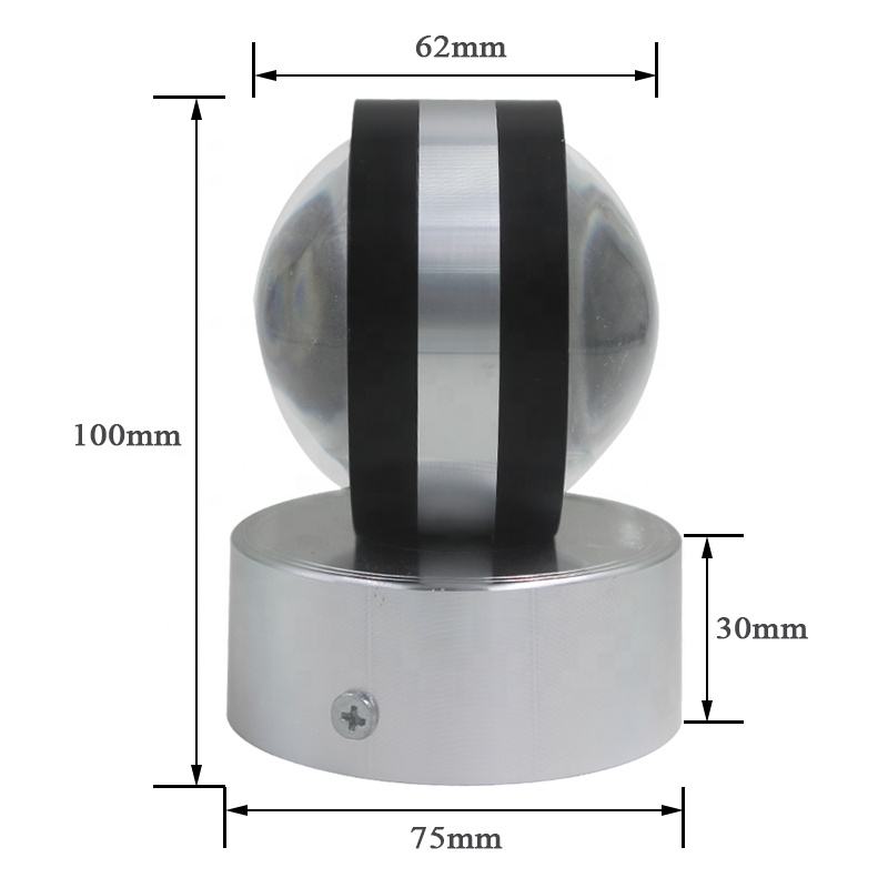 Indoor LED Wall Lamp Living Room Decoration Wall Light Home Lighting Fixture Loft Stair Light Round Aluminum AC90-260V