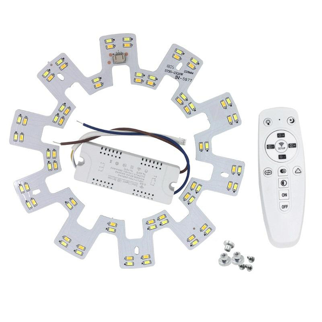 Smart 2.4G Ceiling Chandelier LED 5730 SMD Chip Replacement Light Source Surface with Remote Control For Living room Kitchen
