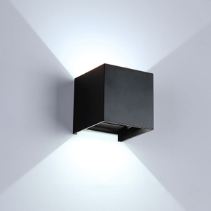 Adjustable Ip65 High Lumen 12W Cube Up And Down Led Outdoor LED Wall Lamp
