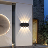 Modern Waterproof Outdoor 4W LED Wall Lamp IP65 Aluminum UP And Down Wall Light Garden Porch Sconce Decoration Light 110V 220V
