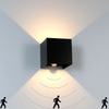 12W Motion Sensor LED Wall Light Outdoor Waterproof IP65 Porch Garden Wall Lamp Decoration Lighting