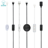 Line Cable 303 /304 /317 /301 Dimmer Power Cord /Double Button Switch EU Plug Wire For LED Bulb/Desk Light Luminary USA
