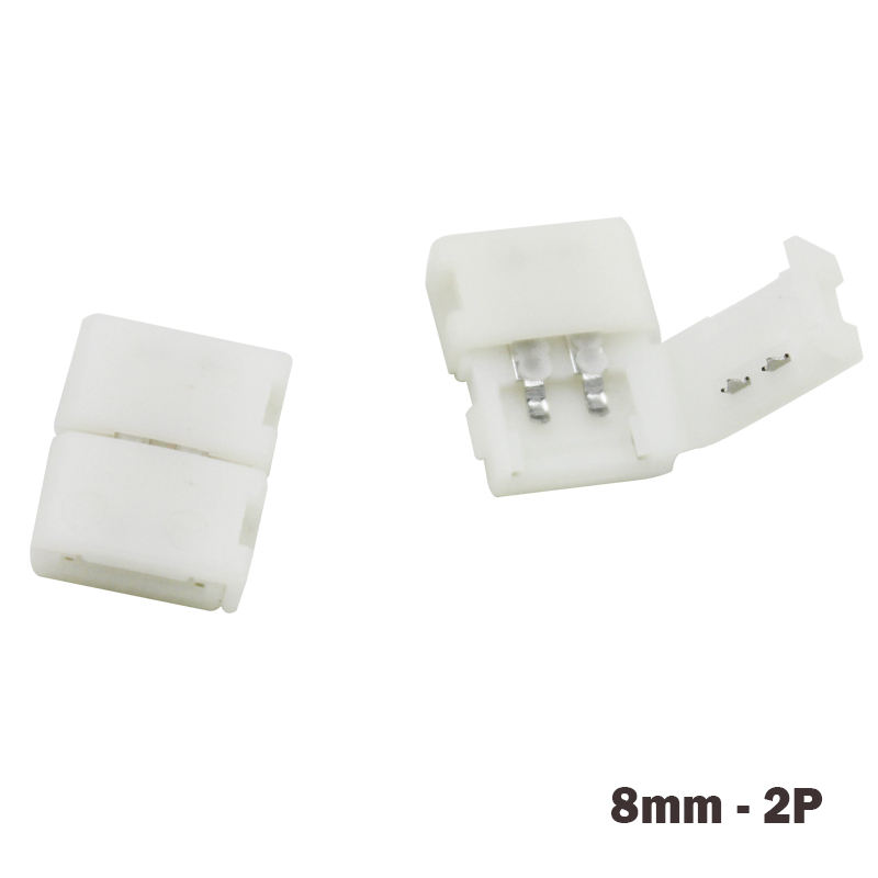 8mm2P/10mm 2P/10mm 4P Solderless Splitter Right Quick no soldering Connector Corner Adapter 12 v 3528/5050 LED RGB Strip