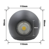 NEW Arrival Ball Lights Outdoor Down Light Multi-color Lights External Wall Lamps Luminaire LED Wandlamp LED Wall Lamps