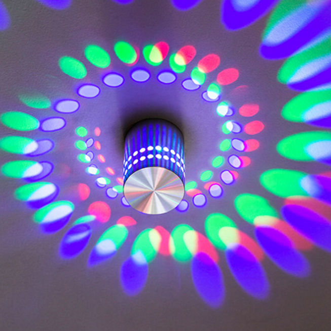 2023 cheap price night light Spiral hole RGB LED Wall led decorative lights