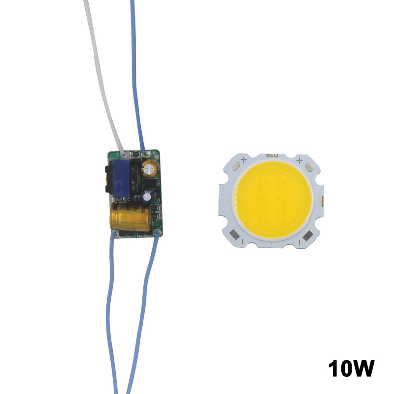 LED COB Lamp Bead 10W-30W Light Source Chip Cold /Warm Switch Conversion with Segment Control Power Adapter DIY Driver