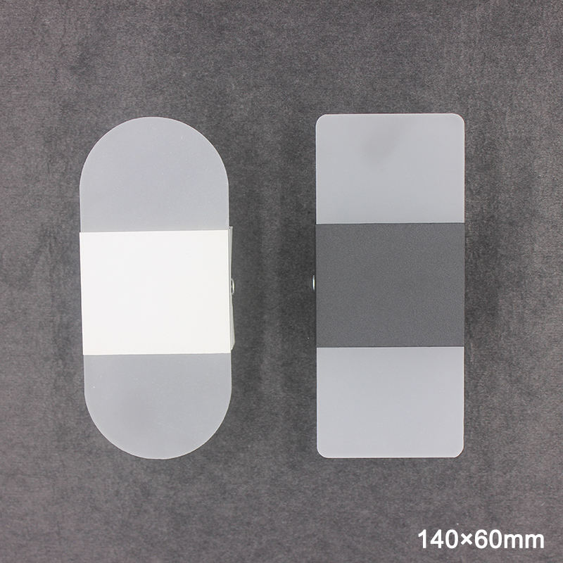 Hotel room high quality wall light for indoor bedside Right angle Black Acrylic wall lamp 6W led wall light with factory price