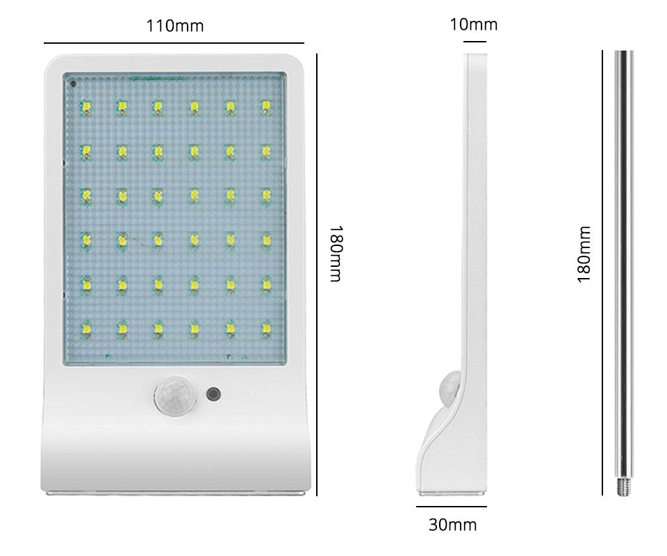 LED COB Solar Light Outdoor Motion Sensor Wall Light Waterproof Garden Lamp Spotlights Emergency Pathway Street Security Lamp