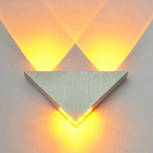 3W 9W Modern Triangle Indoor Wall-Mounted LED home wall lamp Aluminum for Home Decoration