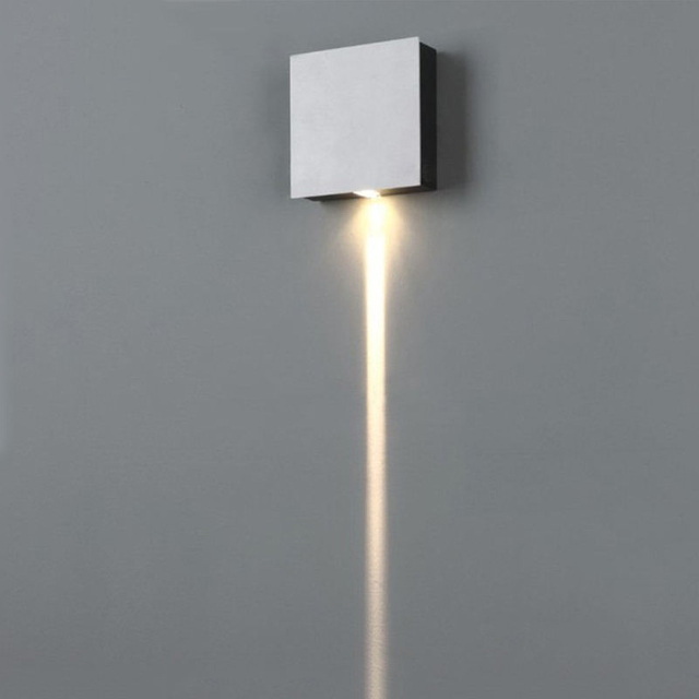 Good quality silver square led wall lmap loft sconce lamp Factory price modern indoor lighting