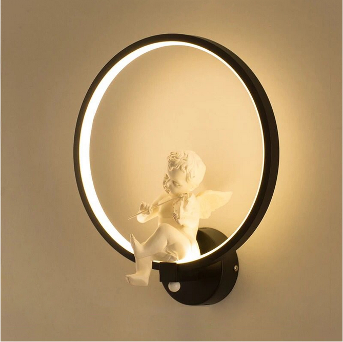 New arrival modern led sconce fancy wall light art ring light wall mount for hotel lights indoor