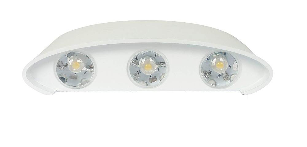 Hagood White 6W Led Wall Sconce Better Waterproof Outdoor Garden Sconce Lighting