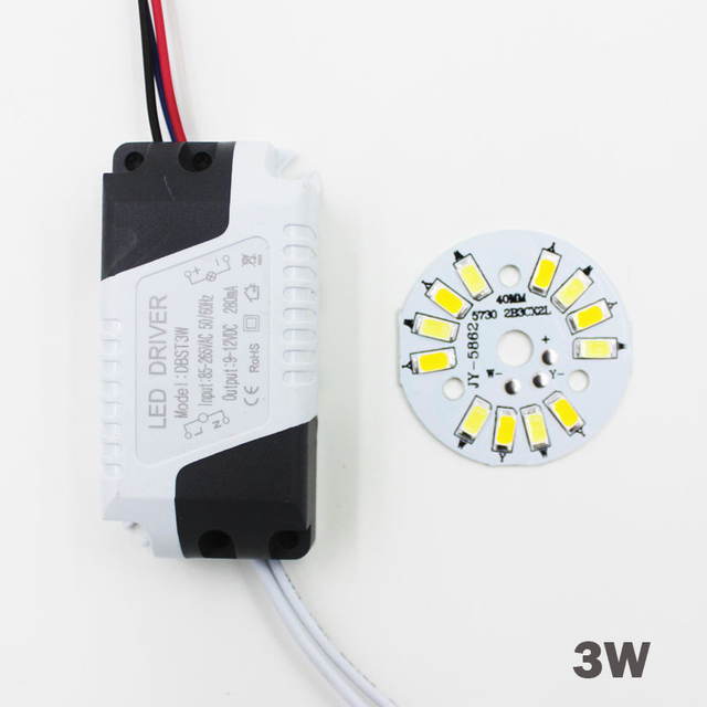 3W 5W 7W 9W 12W 18W SMD5730 Warm/Cold White Combined Color panel + Segmented control LED driver power supply for downlight