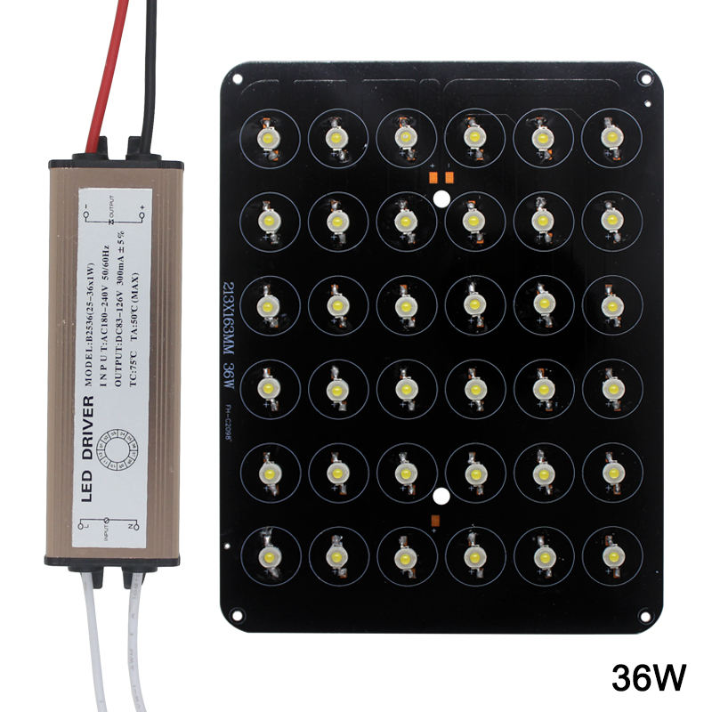 LED Chip 12W 18W 20W 24W 30W 36W 48W High Power Lamp Bulb Diodes AC85-265V LED Waterproof Driver for Buried lights Luminary