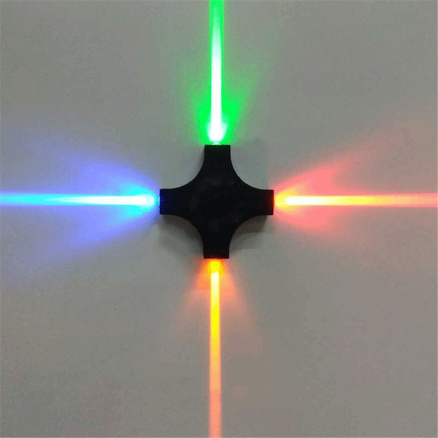 Newest Black 12W cross star led wall lamp waterproof for outdoor garden