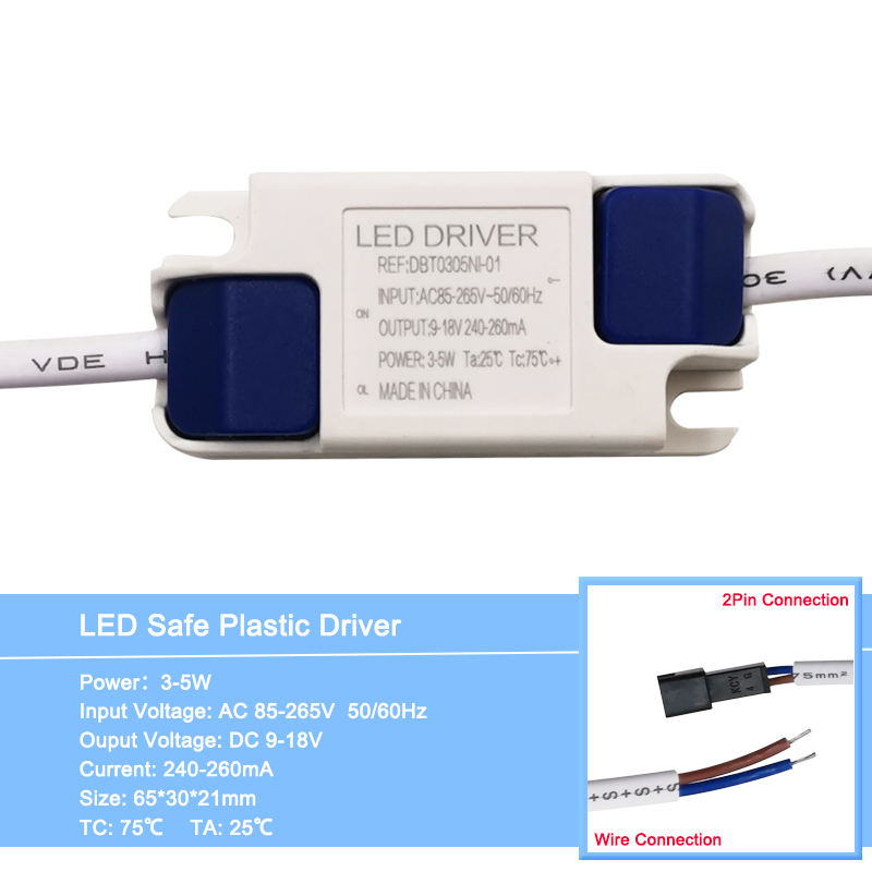 1-36W LED Lighting Transformers Power Supply AC100-240V High Quality LED Constant Current Driver Adapter 300mA for LED Lights