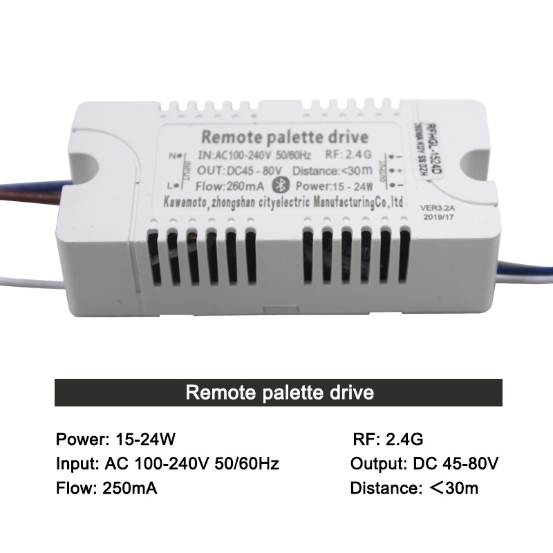 2.4G WIFI Safety Plastic Driver 15-24W Bluetooth Connection Lighting Power Transformer AC100-240VLED Ceiling Light Fixture