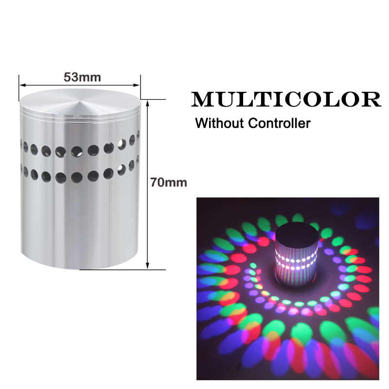 3W 1W LED Wall Lamp Spiral Bedroom Bedside Wall Light Indoor Led Sconce Fixture Living Room Decoration