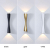 Groothandel Mode Decorate Indoor Zwart Goud Aluminium Acryl Ijzer Woonkamer LED Moderne Wandlamp