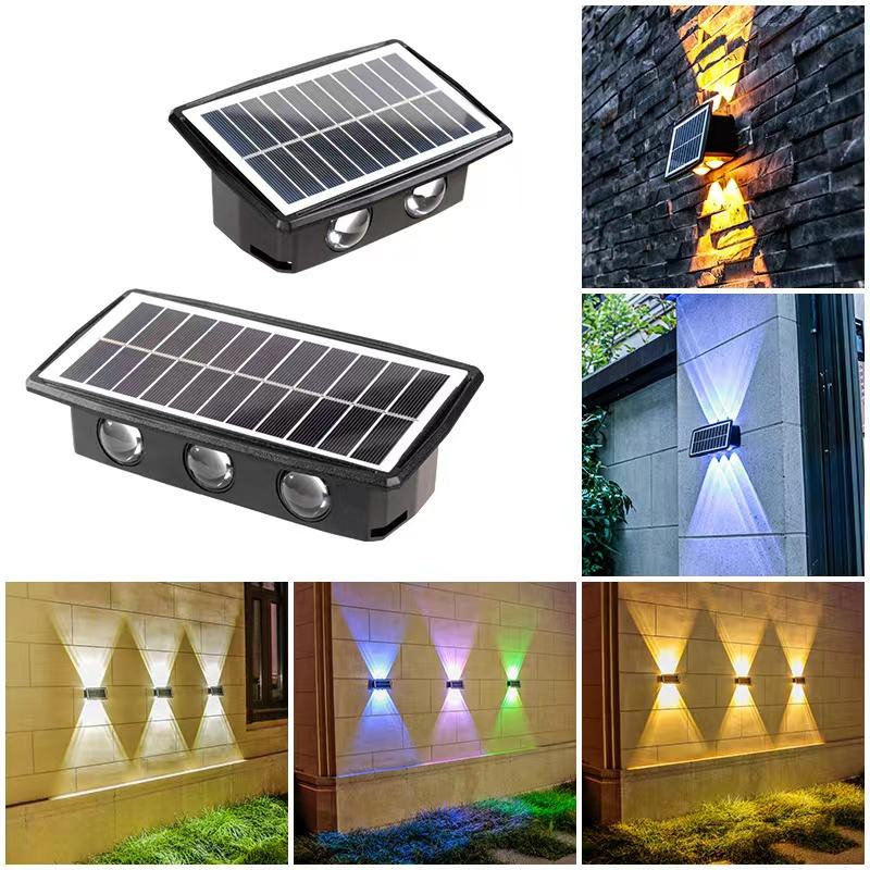 New Solar Wall Light Outdoor Waterproof LED Wall Lights for Courtyard Street Landscape Garden Decor Lamp Solar Outdoor Wall Lamp
