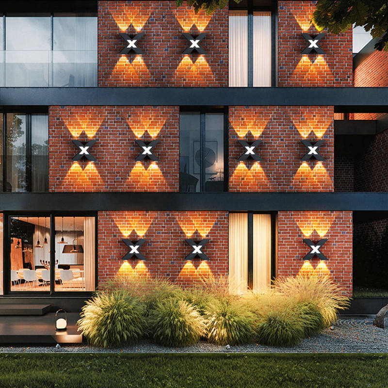 Hot Double Head Lamps Outdoor Waterproof Sconce For Bedroom Corridor Kitchen Lighting Fixture LED Wandlamp Up And Down Outdoor Sconces