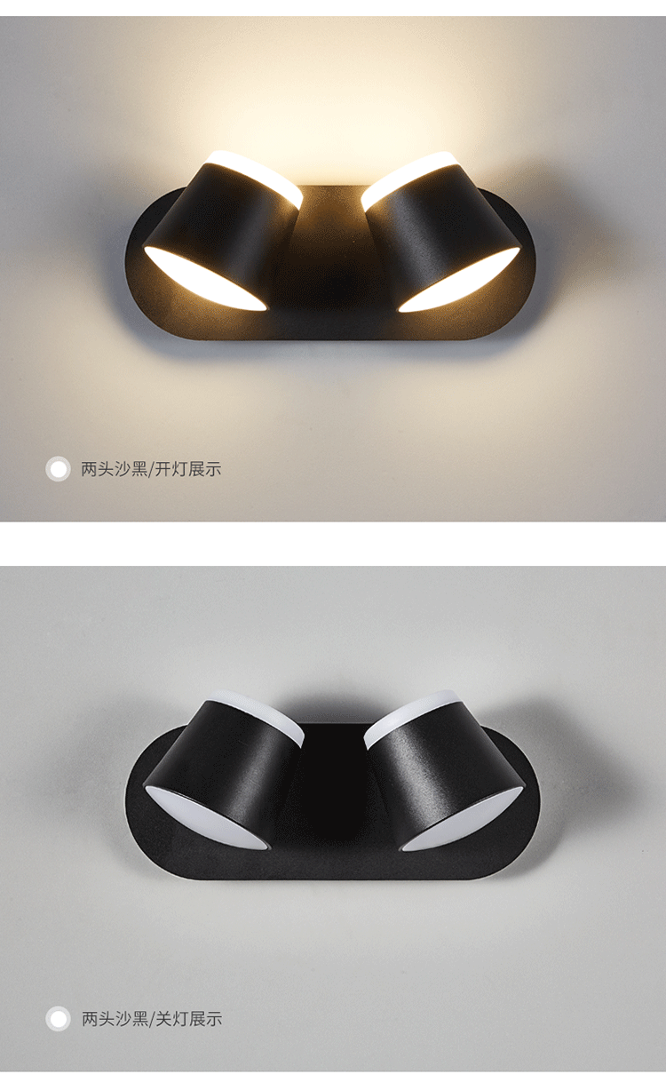 Wall Lamps Led Linear Light up and Down Luminous Body Lamp Item Lighting Style Modern Office Rohs Material Epistar Input Flux
