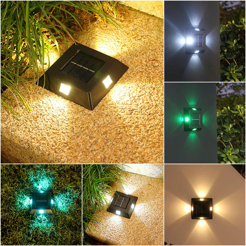 Home Solar Garden Lawn Light Outdoor Waterproof IP65 Villa Courtyard Landscape Light Colorful Ground Lamp For Street Pathway