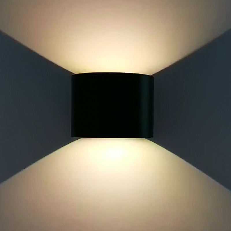 Waterproof semicircle design led wall light 6W outdoor lighting with factory direct price fixtures sconces light lamp