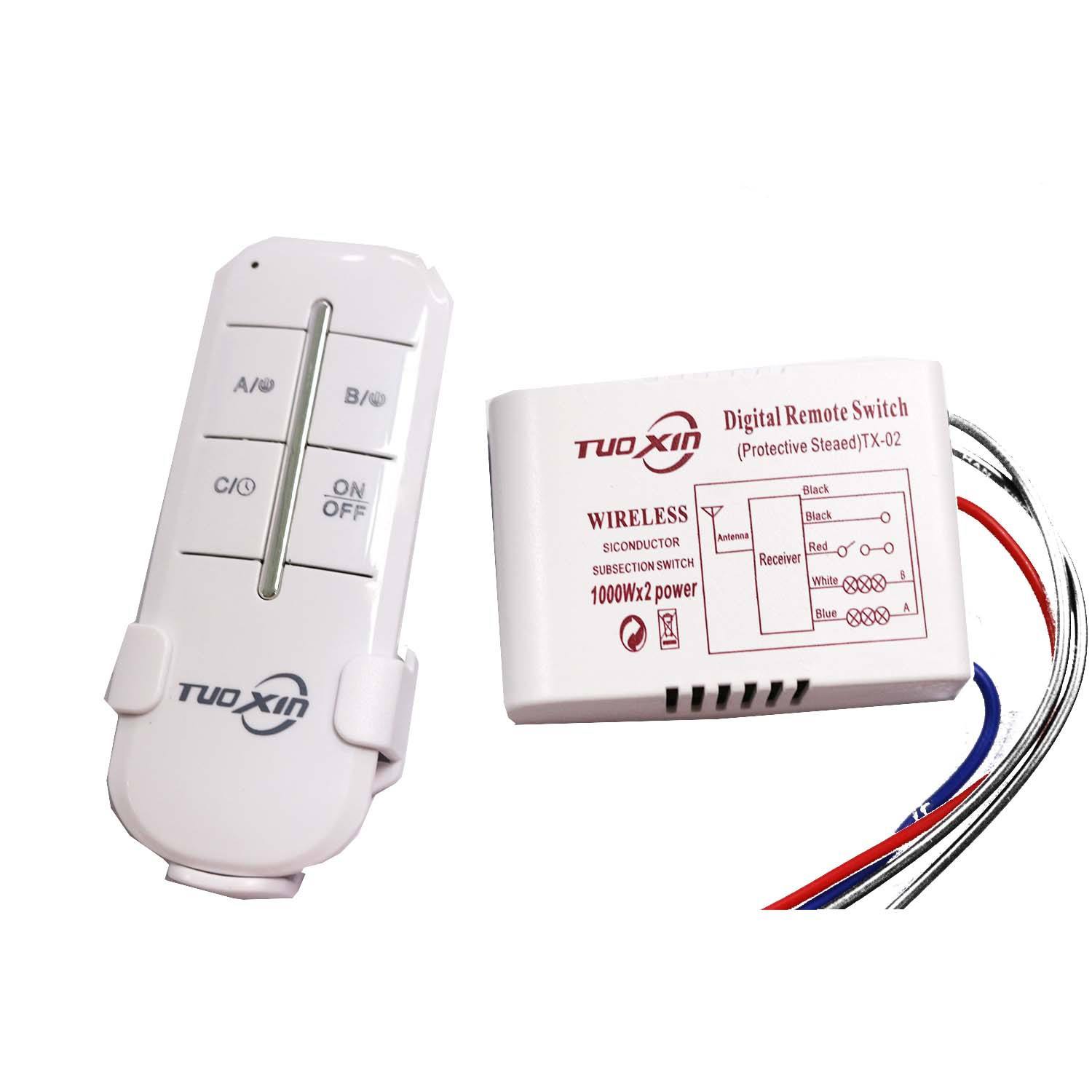 Wireless Remote Control Switch Smart Home Crystal Lamp Segment Controller 3-way Digital LED Light Digital Switch Wholesale