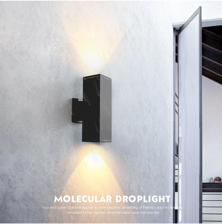 Modern Led Waterproof Outdoor Wall Lamp IP65 Aluminum 12W LED Wall Light Indoor Decorated Wall Sconce Pillar Patio Badkamer