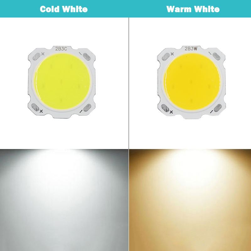 Factory wholesale COB light source 10-50W high power high display index highlight yellow light white light COB lamp beads