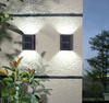 Solar wall lamp outdoor decoration garden courtyard home waterproof up and down luminous wall lamp outdoor wall washer lamp