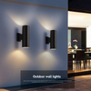 6W 12W COB Up Down Waterproof IP65 Porch Lamp Dual-Head Outdoor Cylinder Indoor Balcony Fixture Led Wall Light Wall Lamp