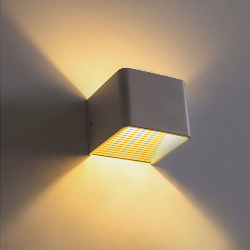 2.4G ceramic cube wall lamp with controller 20W indoor wall lamp corridor aisle lamp good quality and low price