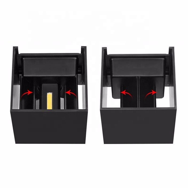 New Dimmable led wandlamp Outdoor Waterproof ip65 cube wall light 12w Modern Led Wall Lamps for garden
